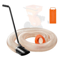VEVOR Wood Chipper Shredder Mulcher Leaf Vacuum Kit, 4.3 Inch x 13.1 ft Heavy Duty Universal Woodchipper Accessory, 4 inch Diameter for Large Volume Feeding,Fit Mainstream Brand (Chipper NOT Included) New In Box $199