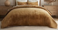 EverGrace King Size 3-Piece Luxe Velvet Channel Quilt Set $199