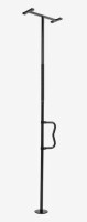 VEVOR Floor-to-Ceiling Transfer Pole, Tension Mounted Bathroom Grab Bar with Anti-Slip Curve Handle, 300 Lbs Capacity Security Pole for Elderly, Ideal Senior Safety Pole for 7-10 Ft Ceilings, Black New In Box $299