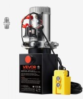 VEVOR Hydraulic Pump, 4 Quart Hydraulic Power Unit, Single Acting Dump Trailer Pump, 0.91 GPM Flow Rate, 3200 PSI Max Relief Pressure, DC 12V Hydraulic Pump for Dump Trailer Car Lifting New In Box $299