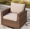 Winston Porter Dynasia PE Rattan Swivel Rocking Outdoor Chair with Cushions new in box $499