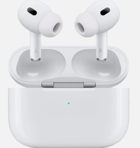 Apple AirPods Pro (2nd Gen) Wireless Earbuds, Up to 2X More Active Noise Cancelling, Adaptive Transparency, Personalized Spatial Audio MagSafe Charging Case (Lightning) Bluetooth Headphones for iPhone, New in Box Factory Sealed $399