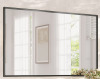 Aok Garden 36 in x 60 in Modern Aluminum Framed Bathroom Mirror in Black with Beveled Edge and Tempered Glass new in box $499