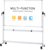 VIZ-PRO Double-Sided Mobile Projection Writing Whiteboard, 72 x 48 Inches, Magnetic Foldable Rolling Dry Erase Board & Projector Screen New Shelf Pull $499