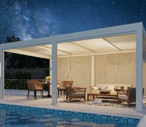 Outdoor Louvered Pergola 4 x 4 x 8 post new in box $299