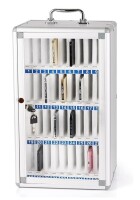 Ozzptuu 36 Slots Aluminum Alloy Cell Phone Locker, Phone Holder for Classroom Cell Phone Lock Box, Wall-Mounted Phone Holder with a Locked, Phone Storage Cabinet, Can be Carried by Hand New In Box $199