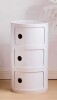 Latitude Run&reg; 3 Tiers Round Storage Drawers &ndash; Stackable Round Nightstand Drawers New In Box $199