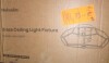 Meluaim 8.5" Height Elegant Brass Flush Mount Ceiling Light with Clear Tempered Glass Shade for Indoor (No Bulbs Included) New In Box $299 - 2