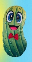 Dillbert &ndash; Limited Edition Plush Pickle Pillow Pal New $79
