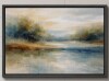 Union Rustic Between the Trees II -Custom Wrapped Gallery Cavas, 36" x 24" / IDEA4WALL Soft Blue Green Lake Landscape Artwork, Modern Bedroom Pictures, Framed Canvas Giclee Print Wall Art, 36" x 24" New In Box Assorted $199 - 2