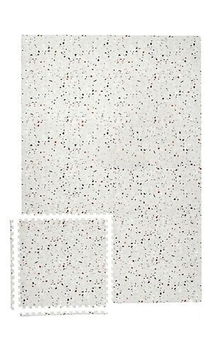 Yay! Mats Stylish Extra Large Puzzle Mat, Thick, Inter Locking Foam Floor Tile Covers 6 ft x 4 ft. Expandable Tiles with Edges Exercise and Kids mat Protective Floor Surface (Henri TERRAZZO) New in Box $199
