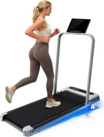 Yagud Walking Pad Treadmill for Home, Incline Walking Pad with Handle Bar Sturdy Foldable Handles Treadmill with Remote, Quiet Anti-slip Portable Under Desk Walking Pad for small space at home office New In Box $299
