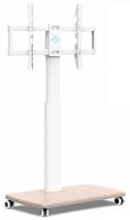 FITUEYES Rolling TV Stand for 32-75 Inch TVs with Height Adjustable, White New in Box $199