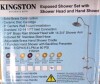 Kingston Brass Kingston Wall Mount Rain Drop Shower System with Hand Shower New In Box $1399 - 2