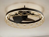 Mercer41 19.7&ldquo; Led Flush Mount Ceiling Fan With Light And Remote Control New In Box $299