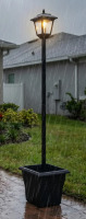 PASAMIC 71" Solar Lamp Post (Full) with Planter $199