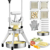 VEVOR Commercial Vegetable Fruit Chopper, Stainless Steel French Fry Cutter with 4 Blades 1/4" 3/8" 1/2", 6-wedge Slicer, Chopper Dicer with Tray, Heavy Duty Cutter for Potato Tomato Onion Mushroom New In Box $199