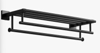 Wohoda 23.62 in. Wall Mounted Towel Bar with Storage Shelf New In Box $199