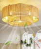Bay Isle Home&trade; Barby 20'' Boho Caged Ceiling Fan with Rattan Shades, Light Kit And Remote Control New In Box $299