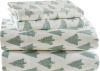True North by Sleep Philosophy Cotton Sheet Set Cozy Print 100% Cotton Flannel Sheets Bedding Set, Oversized Sheets, Deep Pocket Fits Up to 14" Mattress Queen Bed Sheets Queen Ikat Tree 4 Piece New $79