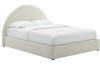 Modway - Resort Upholstered Fabric Arched Round Full Platform Bed by Modway Bedroom Beds White Headboard Sold Separately New In Box $499