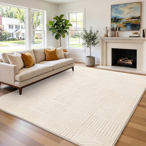 Ebern Designs 8' x 10' Modern Washable Non-Slip Area Rug Similar to Picture $299