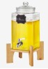 VEVOR Beverage Dispenser, 1.5 Gallon Drink Dispensers for Parties, 2PC,Glass Juice Dispenser with Stand, Stainless Steel Spigot New In Box $89