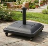 CHRISTOPHER KNIGHT HOME 80 lbs. Resin Plus Concrete and Metal Outdoor Patio Umbrella Base in Black New In Box $299