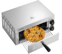 VEVOR Electric Pizza Oven for Countertops, 12-inch, 1500W, with Temp Control & 0-60 Min Timer, Even Baking Technology & Easy Clean Crumb Tray, Ideal for Both Commercial & Home Kitchens New In Box $299