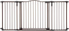 Toddleroo by North States - Deluxe D&eacute;cor Safety Gate: Hardware Mounted Extra Wide Metal Baby Gate - Adjustable Child Gate - 38.3 to 72 Inches Wide - 30 Inches Tall - Matte Bronze / Regalo Gate Extension 24-in x 30-in Pressure/Hardware Mounted White Metal 