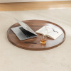 Millwood Pines Fareid Walnut Veneer Wood Serving Tray, 23.5" W x 23.5" D x 1.2" H New In Box $199