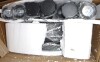 VEVOR Crowd Control Stanchion Set, Stanchion Set with 6.6 ft/2 m Black Retractable Belt, Black Crowd Control Barrier w/Concrete and Solid Metal Base - Easy Connect Assembly New In Box $299 - 2