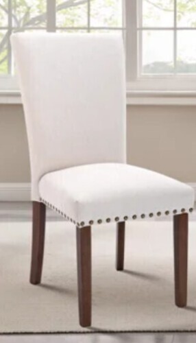 Winston Porter Upholstered Dining Side Chair with High Back and Nailhead Trim, Solid Wood Legs, Modern Parsons for Dining Room New In Box $399
