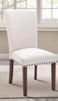 Winston Porter Upholstered Dining Side Chair with High Back and Nailhead Trim, Solid Wood Legs, Modern Parsons for Dining Room New In Box $399