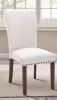 Winston Porter Upholstered Dining Side Chair with High Back and Nailhead Trim, Solid Wood Legs, Modern Parsons for Dining Room New In Box $399