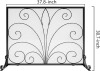 Fire Beauty Wrought Iron Single Panel Fireplace Screen Spark Guard for Home Stable Dual Feet Structure, Fine Woven Mesh Blocks Sparks, Suitable for Families With Kids And Pets New In Box $199
