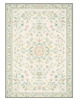 Bungalow Rose 6' x 9' Vilve Floral Machine Washable Light Green/Ivory/Yellow Indoor Area Rug With Non-Slip Backing $299