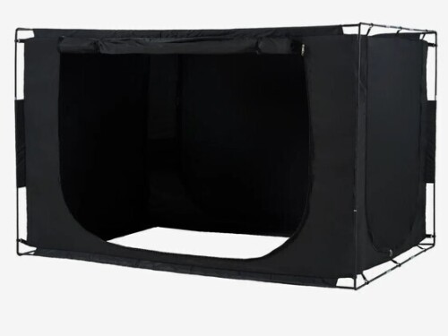 VEVOR Bed Tent, Pongee Fabric, 3 Doors Breathable Dream Tent with 0.37 in Fiber Poles on Bed Privacy, Full Size 70% Blackout Sleeping Bed Canopy, Fit for Kids Playhouse and Adults Sleeping Tent New In Box $199