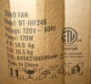 VEVOR Industrial Pedestal Fan, 24 Inch 85-Degree Oscillating Fan, Height Adjustable Standing Fan with 3 Adjustable Speeds, High Power Fan for Warehouse, Garage, Commercial, Black New In Box $299 - 2