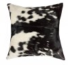 HomeRoots 16" Black and White Cowhide Throw Pillow / Natural Torino Cowhide S&P Black & White Cowhide 12 in. x 20 in. Throw Pillow / Assorted $99