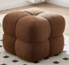 Latitude Run&reg; Robertas 20.9" Tufted Square Footstool Ottoman New In Box $299
