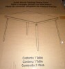 COSCO 3'8" x 2'8" Rectangle Wood Folding Dining Table in Gray Woodgrain, New in Box $399 - 2
