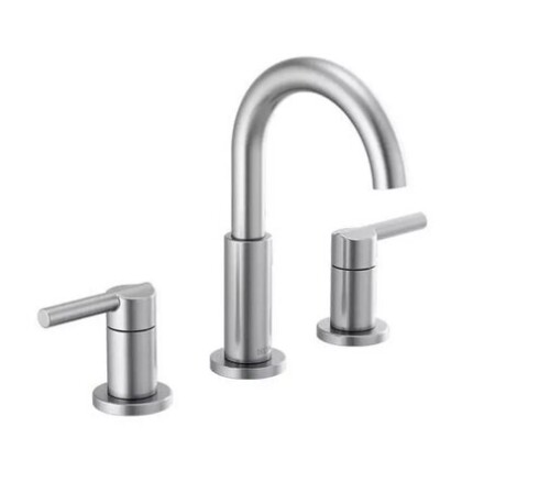 Delta Faucet Nicoli&reg; Two Handle Widespread Bathroom Sink Faucet in Brilliance Stainless New In Box $299