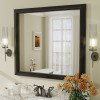 Latitude Run&reg; Amara Tempered Glass and Aluminum Alloy Framed Wall Mirror, 36" x 40" New In Box $399