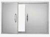 VEVOR BBQ Access Door, 36W x 24H Inch Double Outdoor Kitchen Door, Stainless Steel Flush Mount Door, Wall Vertical Door with Handles, for BBQ Island, Grilling Station, Outside Cabinet New in Box $199