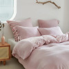 Simple&Opulence Queen Size 100% Linen Duvet Cover Set, 3 Pieces Belgian Flax Breathable Bedding, (1 Comforter Cover+2 Pillowshams) With Tie Closure Style New In Box $299