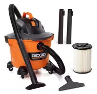 RIDGID 9 Gal. 4.25 Peak HP NXT Shop Vacuum HD0900 Wet Dry Vac with General Debris Filter, Dust Bags, Hose and Attachments On Working $199
