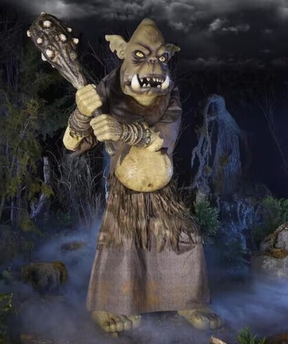 Home Accents Holiday 8 FT Wicked Woods Giant-Sized Animated LED Tumble the Troll $399