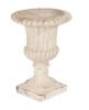 NFusion Aurelius Hand-Painted MGO Modern Neoclassical Fluted Pedestal Garden Urn / 14 in. W x 19 in. H Round Lightweight Concrete Urn, with Drainage Hole and Stopper, No Assembly Required New In Box Assorted $299 - 2