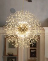 Everly Quinn Lakeyah 16 - Light Dimmable 32? Sputnik Sphere Chandelier New In Box $599